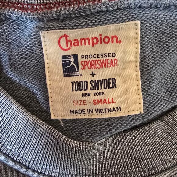 Champion x Todd Snyder Short Sleeve Cropped Sweatshirt - Picture 4 of 8